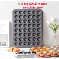 Khuôn 48 ô làm bánh cupcake hình tròn mini - khuôn nhài