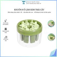 Khuôn 8 ô làm kem trái cây (Kiện 60 cái)