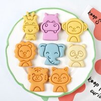 Khuôn bánh bao hấp hình động vật hoạt hình, hình voi, hươu cao cổ, khuôn bánh fondant, khuôn bánh, dụng cụ làm bánh gia đình