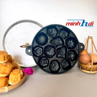 Khuôn BÁNH BÔNG LAN, BÁNH THUẨN CHỐNG DÍNH Cao Cấp. Khuôn Gang được đúc nguyên khối thủ công. Bánh ra rất sắc sảo