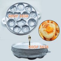 Khuôn Bánh Bông Lan Nướng Lớn 12 Bánh Nặng 1K2 ( Trắng )