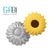 Khuôn bánh gato nhôm đúc 3D hình bông hoa hướng dương