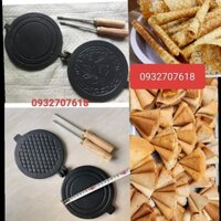 Khuôn bánh kẹp cuốn ốc quế chống dính lớn 20cm, nhỏ 16cm HA