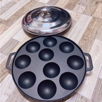 Khuôn bánh khọt chống dính nắp inox cao cấp