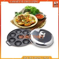 Khuôn bánh khọt chống dính nắp inox cao cấp