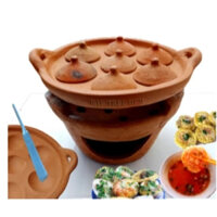 Khuôn bánh khọt đất nung gốm Bàu Trúc