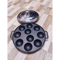 khuôn bánh khọt không dính 10 bánh nắp inox