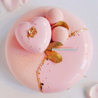 Khuôn bánh Mousse hình bầu dục 8 trong 15 Khuôn tráng miệng kiểu Pháp Glaze Mousse