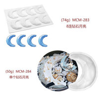 Khuôn bánh Mousse mặt trăng kim cương đơn đa liên kết DIY Khuôn nướng sô cô la Đồ dùng nhà bếp