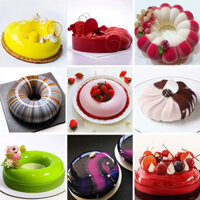 Khuôn Bánh Ngọt Pháp Sáng Tạo Mousse Khuôn Silicon 2258cm Bánh Men Phun Cát Khuôn Bánh