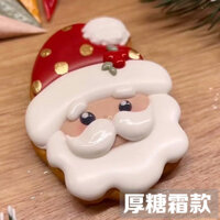 Khuôn bánh quy đóng băng Giáng sinh Dụng cụ làm bánh ông già Noel nhỏ Khuôn ép tay