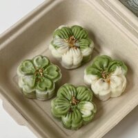 [Khuôn bánh trung thu] Bộ gia đình Sakura Ggg Khuôn bánh ngọt đậu xanh Trung Quốc Dụng cụ làm bánh