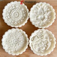 Khuôn bánh trung thu hoa, Khuôn bánh trung thu ép tay bằng nhựa, Phong cách Trung Quốc Hình hoa 150g Ma 'amoul Form Baking