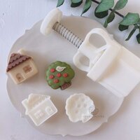 [Khuôn bánh trung thu] Khuôn bánh ngọt Hàn Quốc Niche Apple Tree Ngôi nhà nhỏ Mục vụ Bánh đậu xanh Khuôn tráng miệng năm mới