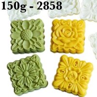 Khuôn bánh trung thu lò xo Vuông 150g 200g