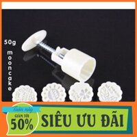 Khuôn Bánh Trung Thu Lò Xo Hình Hoa Lá Mooncake