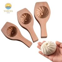 Khuôn Baozi Gỗ LARGLO, Khuôn Bánh Mì Hấp Làm Sâu Bằng Tay, Hữu Ích Chống Dính Chắc Chắn Dễ Dàng Làm Sạch Hấp Bánh Bun Dụng Cụ Bánh Trung Thu