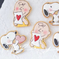 Khuôn cắt bánh quy kem hoạt hình Ngày Valentine Snoopy Charlie Butter Khuôn cắt bánh fondant Khuôn bánh công cụ nướng &-&-