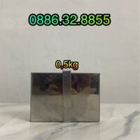 Khuôn chả vuông đẹp mắt INOX loại 0,5kg, 1kg chuẩn khuôn của cơ sở sản xuất giò chả