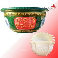 Khuôn Chậu Tròn 1 Mét Họa Tiết Tết Không Chân Đôn