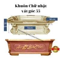 Khuôn đúc chậu cảnh lục giác vát góc 55, Dùng làm chậu cây cảnh bonsai ngoài trời mới 100% nhựa ABS cao cấp cực bền