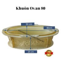Khuôn đúc chậu cảnh ovan 80, Phù hợp trồng cây cảnh bonsai mới 100% nhựa abs cao cấp