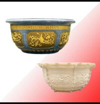 Khuôn đúc chậu cảnh tròn 1 mét không kèm chân đôn - Khuôn chậu cảnh Công CNC
