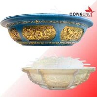 Khuôn Đúc Chậu Tròn 1 Mét 2 Không Chân Đôn Họa Tiết Hình Rồng