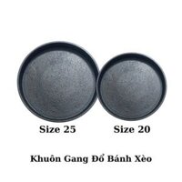 Khuôn Gang Đổ Bánh Xèo – Size 20cm & 25cm – Chống Dính, Giữ Nhiệt Tốt