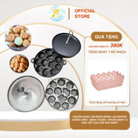 Khuôn Gang Làm Bánh Bông Lan Nướng Chống Dính - Bánh Thuẩn - Khuôn Bánh 12 Họa Tiết Cao Cấp MTA-MART