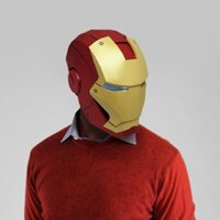 Khuôn Giấy Mũ Đội Đầu Mặt nạ Avengers Iron Man Mũ Mũ Bảo Hiểm Có Thể Đeo Khuôn Giấy Mặt nạ Handmade Người Lớn Ảnh Sự Kiện Đạo Cụ Tik Tok