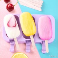 ♛☁Khuôn kem silicon gia đình trẻ em tự làm kem hộp khuôn kem que kem hộp khuôn kem mùa hè DIY