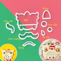 Khuôn làm bánh bao tạo hình kỳ lân trung thu, bánh bao trung thu
