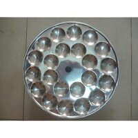 Khuôn Làm Bánh Bèo Inox 22 Lỗ Nút Cầm Tay Dày Dặn, Dễ Vệ Sinh Mta-Mart2