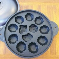 Khuôn Làm Bánh Bông Lan, Bánh Thuẫn 28cm Chống Dính Thiết Kế Kiểu Mới Dragon