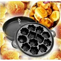 Khuôn làm bánh bông lan, bánh thuẩn chống dính Huỳnh Anh - 12 bông