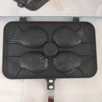 Khuôn Làm Bánh Cá Nướng 4 Con 10 x 5 cm Chảo Nướng Bánh Taiyaki Chống Dính Pan TAIYAKI WAFEL MAKER