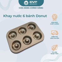 Khuôn làm bánh Donut 6 bánh chống dính cao cấp 26.5cm x 18.5cm x 2.5cm MB820 - Đại Vạn Phát