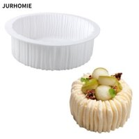 Khuôn Làm Bánh JURHOMIE, Khuôn Socola Kết Cấu Cuộn Dây Hình Trụ Silicon Cao Cấp Thực Phẩm, Khuôn Pudding Chịu Nhiệt DIY Có Thể Tái Sử Dụng