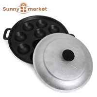 Khuôn làm bánh khọt 10 lỗ chống dính kèm nắp loại 1