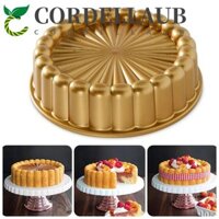 Khuôn làm bánh phô mai CORDELLAUB, Khuôn làm bánh hình hoa hồng bằng nhôm đúc, Phụ kiện nhà bếp Trang trí khuôn tráng miệng hai mặt 3D Gia đình