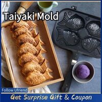Khuôn làm bánh quế hình cá Taiyaki Ufriend Chảo đôi chống dính