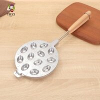 Khuôn làm bánh quy quả óc chó TIEZI, Khuôn làm bánh quy chống dính bằng gỗ, Máy làm bánh quy Nutty Hợp kim nhôm 12 / 16 lỗ Khuôn bánh quy hạt cho trẻ em