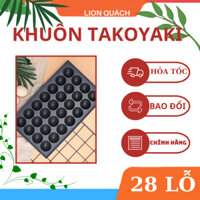 Khuôn làm bánh Takoyaki bằng bếp điện , gas 28 lỗ ( có sẵn )