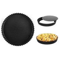Khuôn Làm Bánh Tart Không Dính Đế Rời, Non-Stick Quiche & Tart Pan, Detachable Base (22 x 2cm) - UNCLE BILLS