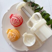 Khuôn Làm Bánh Trung Thu Dạng Ấn Hình Trái Lựu 50g
