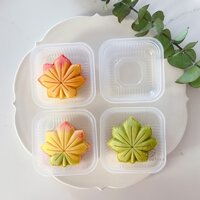 Khuôn Làm Bánh Trung Thu Dạng Nhấn Hình Lá Phong Bằng Nhựa ABS 50g DIY