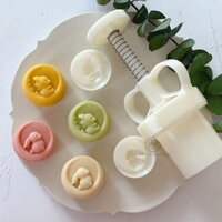 Khuôn Làm Bánh Trung Thu Dạng Nhấn Hình Thỏ Hoạt Hình 20g diy