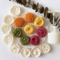 Khuôn Làm Bánh Trung Thu Hình Rồng Phượng Hoàng Kỳ Lân ruyi Truyền Thống Trung Quốc