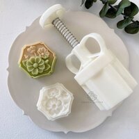 Khuôn Làm Bánh Trung Thu Hình Lục Giác 75g Tiện Dụng